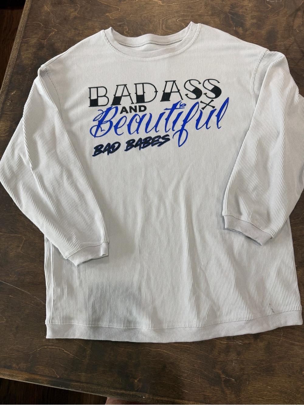 Oversized graphic crewneck